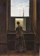 Caspar David Friedrich Woman at a Window Spain oil painting artist